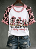 Women's Walking By Faith Tipping Constantly Round Neck Short Sleeve T-shirt