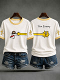 Women's "Jesus' Energy Is My Energy" Fun Faith Casual T-shirt